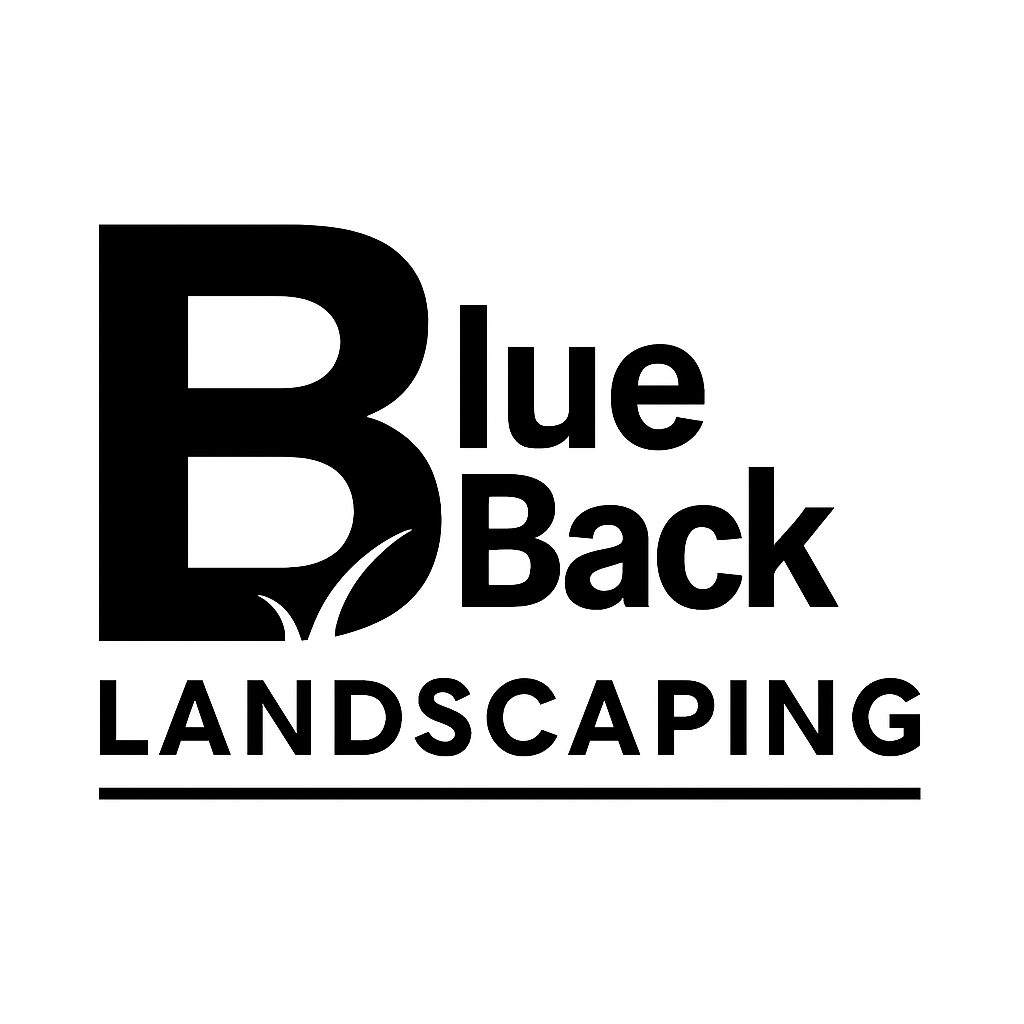 Blue Back Landscaping full logo with company name